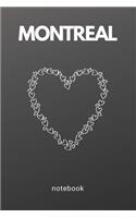 MONTREAL Notebook: Love Montreal Notebook, Journal, Diary (110 Page, Lined Paper, 6 x 9)(1 City)