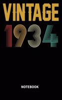 Vintage 1934 Notebook