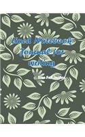 Lined notebook Journal size 8.5x11 inches - 110 pages for creative writing: It's easy to used and help for your creative ideas, sketching, recording and taking note poems.
