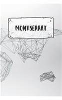 Montserrat: Dotted Travel Diary Notebook or Journey Dotted Grid Journal - Holiday Trip Pocketbook for Men and Women with Dots