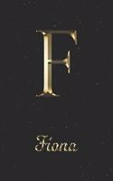 Fiona: 1 Year Daily Planner (12 Months) - Yellow Gold Effect Letter F Initial First Name - 2020 - 2021 - 365 Pages for Planning - January 20 - December 20 