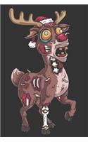 2020 Week To View Dated Planner Diary: 6x9 Inches Paperback Zombie Reindeer Halloween Undead