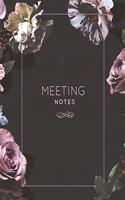Meeting Notes: For Taking Minutes at Business Meetings Action/ Agenda Notebook Book