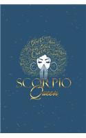 Scorpion Queen: Composition Notebook For Scorpion Lovers - Journal for Writing - College Ruled Blank Lined Size 6" x 9" 110 Pages Gift for Holidays Present for Than(20 Scorpion Lovers Notebook)
