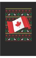 Ugly Christmas - Canada Flag: Graph Paper Notebook - Christmas Gift for Kids, Women, Men Girls And Boys