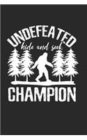 Bigfoot hide&seek Champ Notebook