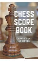 Chess Score Book 100 Games 90 Moves
