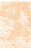 Floral Lined Journal: Peach Roses