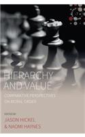 Hierarchy and Value: Comparative Perspectives on Moral Order