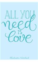 All You Need Is Love Hochzeits-Notizbuch