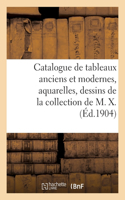 Catalogue de Tableaux Anciens Et Modernes, Aquarelles, Dessins, Gouaches, Gravures