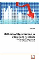 Methods of Optimization in Operations Research