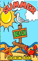 Summer Beach Coloring Book: Anxiety SUMMER Coloring Books For Adults And Kids Relaxation And Stress Relief