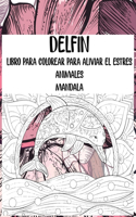 Libro para colorear para aliviar el estrés - Mandala - Animales - Delfín