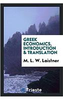 Greek economics, introduction & translation