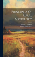 Principles Of Rural Sociology