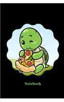 Notebook: Lined journal for turtle, tortoise, pizza, calzone and pasta fans - paperback, sketchbook, diary gift for men, women and children