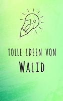 Tolle Ideen von Walid: Kariertes Notizbuch mit 5x5 Karomuster für deinen Vornamen