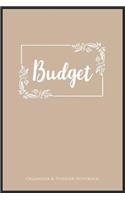 Budget Organizer & Planner Notebook: A5 notebook blank financal journal planner organzier money notebook budget tracker family planner