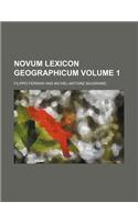 Novum Lexicon Geographicum Volume 1: (English)