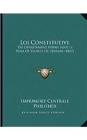 Loi Constitutive