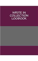 Write In COLLECTION Logbook