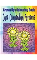 Grown Ups Colouring Book Cute Compendium Patterns