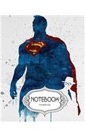 Notebook Journal Dot-Grid, Lined, Blank No Lined: Watercolor Superman V.2: Pocket Notebook Journal Diary, 120 pages, 8" x 10" (Notebook Journal)