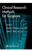 Clinical Research Methods for Surgeons