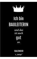 Kalender für Bauleiter / Bauleiterin