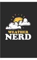 Weather Nerd: Cool Animated Weather Design Notebook Composition Book Novelty Gift (6"x9") Dot Grid Notebook to write in