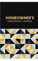 Homeowner's Maintenance Journal