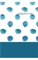 Weekly Planner 2020: Year Plan with Monthly Planner and Monthly Habit Tracker for Organizer Agenda Schedule Notebook Journal and Business: Blue point Theme