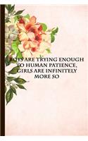 Boys Are Trying Enough: Journal Inspired by Little Women novel