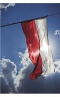 Flag of Poland Blowing in the Wind Journal: Take Notes, Write Down Memories in this 150 Page Lined Journal