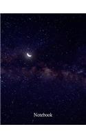 Moon And Stars Notebook