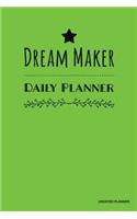 Dream Maker Daily Planner- Undated Planner: Green (2), Vision Board Journal, Full Year 12 Months & 52 Weeks Planner, Journal Note Pages, Daily Gratitude -[Professional Binding]