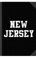 New Jersey Journal Notebook: Blank Lined Ruled for Writing 6x9 120 Pages