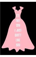 I'm Not Shy I Just Don't Like You: This Is a Blank, Lined Journal That Makes a Perfect Meme Gown Message Gift for Women. It's 6x9 with 120 Pages, a Convenient Size to Write Things In.