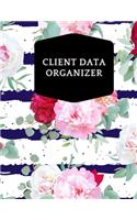 Client Data Organizer: Smart Alphabetical Client Tracker- Professional Business To do list Book for Hair Stylist, Therapist & Nails Stylist- Client Organizer & Client Mana