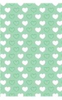Journal Notebook Hearts Pattern 3