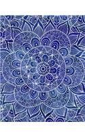 Bullet Journal Notebook Mandala Pattern 3: 172 Numbered Pages with 160 Graph Style Grid Pages, 6 Index Pages and 2 Key Pages in Large 8 X 10 Size for Journaling, Writing, Planning or Doodling