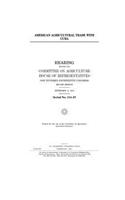 American agricultural trade with Cuba