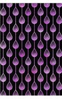Bullet Journal Notebook Teardrops Pattern 7
