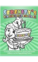 Serenity's Birthday Coloring Book Kids Personalized Books