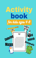 Activity Book for Kids Ages 4-8