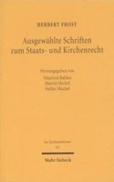 Ausgewahlte Schriften zum Staats- und Kirchenrecht