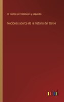 Nociones acerca de la historia del teatro