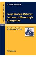 Large Random Matrices: Lectures on Macroscopic Asymptotics: École d'Été de Probabilités de Saint-Flour XXXVI – 2006(École d'Été de Probabilités de Saint-Flour)