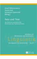 Satz und Text